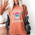 Baseball 6 Year Old Ice Cream Drip 6th Birthday Boy Number 6 Women's Comfort Colors T-Shirt Yam Baseball 6 Year Old Ice Cream Drip 6th Birthday Boy Number 6 Women's Comfort Colors T-Shirt Yam