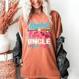 Baseball Or Bows Uncle Loves You Gender Reveal Women's Comfort Colors T-Shirt Yam Baseball Or Bows Uncle Loves You Gender Reveal Women's Comfort Colors T-Shirt Yam