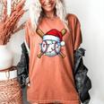 Baseball Christmas Lights Santa Christmas Baseball Player Women's Comfort Colors T-Shirt Yam Baseball Christmas Lights Santa Christmas Baseball Player Women's Comfort Colors T-Shirt Yam