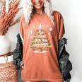 Baseball Christmas Tree Lights Women's Comfort Colors T-Shirt Yam Baseball Christmas Tree Lights Women's Comfort Colors T-Shirt Yam