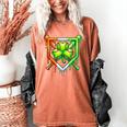 Baseball Drip Ice Cream St Patricks Day Shamrock Lucky Women's Comfort Colors T-Shirt Yam Baseball Drip Ice Cream St Patricks Day Shamrock Lucky Women's Comfort Colors T-Shirt Yam
