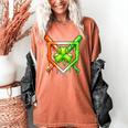 Baseball Drip Ice Cream St Patricks Day Shamrock Women's Comfort Colors T-Shirt Yam