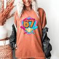 Baseball Drip Jersey Number 67 For Players & 67th Birthday Women's Comfort Colors T-Shirt Yam Baseball Drip Jersey Number 67 For Players & 67th Birthday Women's Comfort Colors T-Shirt Yam