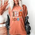 Baseball Football Basketball I Survived 100 Days Of School Women's Comfort Colors T-Shirt Yam Baseball Football Basketball I Survived 100 Days Of School Women's Comfort Colors T-Shirt Yam