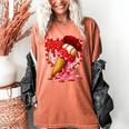 Baseball Heart Valentine Baseball Ice Cream Drip Boys Girls Women's Comfort Colors T-Shirt Yam Baseball Heart Valentine Baseball Ice Cream Drip Boys Girls Women's Comfort Colors T-Shirt Yam