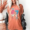 Baseball Ice Cream I Was 6 Now I'm 7 67 Birthday Boy Women's Comfort Colors T-Shirt Yam