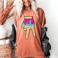 Baseball Ice Cream Drip Home Plate Glove Respect Drip 2 Side Women's Comfort Colors T-Shirt Yam Baseball Ice Cream Drip Home Plate Glove Respect Drip 2 Side Women's Comfort Colors T-Shirt Yam