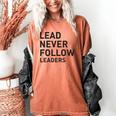 Baseball Lead Never Follow Leaders Team Captain Leadership Premium Tri-Blend Women's Comfort Colors T-Shirt Yam