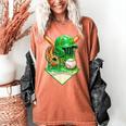 Baseball Life Style Ice Cream Drip Green Women's Comfort Colors T-Shirt Yam Baseball Life Style Ice Cream Drip Green Women's Comfort Colors T-Shirt Yam
