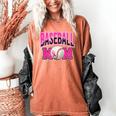 BASEBALL MOM BREAST CANCER RIBBON PINK SPORTS MOM Women's Comfort Colors T-Shirt Yam BASEBALL MOM BREAST CANCER RIBBON PINK SPORTS MOM Women's Comfort Colors T-Shirt Yam