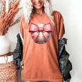Baseball Mom Coquette Pink Bow Baseball Mom Women's Comfort Colors T-Shirt Yam Baseball Mom Coquette Pink Bow Baseball Mom Women's Comfort Colors T-Shirt Yam
