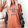 In My Baseball Mom Era Retro Game Day Mama Groovy Season Raglan Baseball Tee Women's Comfort Colors T-Shirt Yam