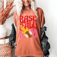 Baseball Mom Game Day Trendy Pink Leopard Mama Premium Women's Comfort Colors T-Shirt Yam