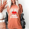 Baseball Mom Humor I Teach My Kids To Hit And Steal Women's Comfort Colors T-Shirt Yam Baseball Mom Humor I Teach My Kids To Hit And Steal Women's Comfort Colors T-Shirt Yam