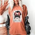 Baseball Mom Messy Bun Hair Player Mom Women's Comfort Colors T-Shirt Yam Baseball Mom Messy Bun Hair Player Mom Women's Comfort Colors T-Shirt Yam