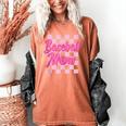 Baseball Mom And Pink Grid Sports Mother Mama Player Women's Comfort Colors T-Shirt Yam