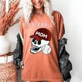 Baseball Mom Skull Sports Skeleton Women's Comfort Colors T-Shirt Yam