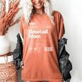Baseball Mom Graphic Tees For Women Women's Comfort Colors T-Shirt Yam Baseball Mom Graphic Tees For Women Women's Comfort Colors T-Shirt Yam