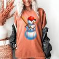 Baseball Snowman Merry Christmas Xmas Pajamas Men Women Kids Women's Comfort Colors T-Shirt Yam Baseball Snowman Merry Christmas Xmas Pajamas Men Women Kids Women's Comfort Colors T-Shirt Yam