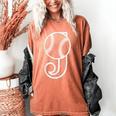 Baseball Sport Player Monogram Cool Initial Letter J Women's Comfort Colors T-Shirt Yam Baseball Sport Player Monogram Cool Initial Letter J Women's Comfort Colors T-Shirt Yam