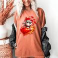 Baseball Valentine's Day Drip Ice Cream Team Women's Comfort Colors T-Shirt Yam Baseball Valentine's Day Drip Ice Cream Team Women's Comfort Colors T-Shirt Yam