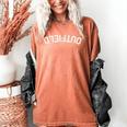 BaseballSoftball Upside Down Outfield Women's Comfort Colors T-Shirt Yam BaseballSoftball Upside Down Outfield Women's Comfort Colors T-Shirt Yam