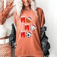 Basketball Baseball Soccer Christmas Ho Ho Ho Santa Xmas Women's Comfort Colors T-Shirt Yam Basketball Baseball Soccer Christmas Ho Ho Ho Santa Xmas Women's Comfort Colors T-Shirt Yam