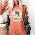 Bleached Messy Bun Game Day Vibes Baseball Mom Game Day Women's Comfort Colors T-Shirt Yam Bleached Messy Bun Game Day Vibes Baseball Mom Game Day Women's Comfort Colors T-Shirt Yam