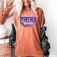 Blue Panther Baseball Home Plate Game Day Mascot Panther Women's Comfort Colors T-Shirt Yam Blue Panther Baseball Home Plate Game Day Mascot Panther Women's Comfort Colors T-Shirt Yam