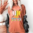 Bonus Mom Of Both Half Baseball Softball Ice Cream Drip Women's Comfort Colors T-Shirt Yam Bonus Mom Of Both Half Baseball Softball Ice Cream Drip Women's Comfort Colors T-Shirt Yam
