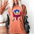 Boricua Puerto Rico Baseball Coqui Frog Pava Hat Fan Women's Comfort Colors T-Shirt Yam Boricua Puerto Rico Baseball Coqui Frog Pava Hat Fan Women's Comfort Colors T-Shirt Yam