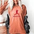 Boston Lovers Skyline Retro Baseball Heartbeat Men Women Women's Comfort Colors T-Shirt Yam Boston Lovers Skyline Retro Baseball Heartbeat Men Women Women's Comfort Colors T-Shirt Yam