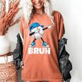 Boys Baseball Graphic Tee Teen Apparel Cute Meme Bruh Women's Comfort Colors T-Shirt Yam