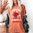 Boys Valentines Baseball Drip Icecream Stealing Hearts Kids Women's Comfort Colors T-Shirt Yam