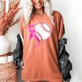 Breast Cancer Awareness Baseball Mom Women's Comfort Colors T-Shirt Yam