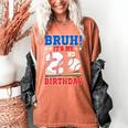 Bruh It's My 2nd Birthday Boy Baseball Themed Party Women's Comfort Colors T-Shirt Yam Bruh It's My 2nd Birthday Boy Baseball Themed Party Women's Comfort Colors T-Shirt Yam