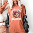 Busy Raising Ballers Basketball Baseball Mom For Women Women's Comfort Colors T-Shirt Yam Busy Raising Ballers Basketball Baseball Mom For Women Women's Comfort Colors T-Shirt Yam