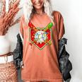 Christmas Baseball Ice Cream Drip Men Women Kids Women's Comfort Colors T-Shirt Yam