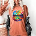 Colorful Baseball Field Home Run Baseball Player Fans Women's Comfort Colors T-Shirt Yam Colorful Baseball Field Home Run Baseball Player Fans Women's Comfort Colors T-Shirt Yam