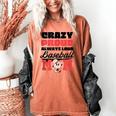 Crazy Proud Always Loud Baseball Mom Saying Women's Comfort Colors T-Shirt Yam
