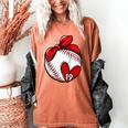Custom Baseball Mom Number 19 Heart For Mom Mommy Raglan Baseball Tee Women's Comfort Colors T-Shirt Yam