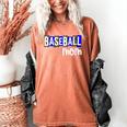 Custom Hustle Tball Tee Ball Womens Baseball Mom Women's Comfort Colors T-Shirt Yam