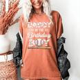 Daddy Of The Birthday Boy Baseball Matching Family Women's Comfort Colors T-Shirt Yam Daddy Of The Birthday Boy Baseball Matching Family Women's Comfort Colors T-Shirt Yam