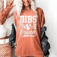 Dibs On The Coach Coach's Wife Quote Baseball Mom Women's Comfort Colors T-Shirt Yam