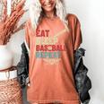Eat Sleep Baseball Repeat Bat Ball Player Fan Women's Comfort Colors T-Shirt Yam Eat Sleep Baseball Repeat Bat Ball Player Fan Women's Comfort Colors T-Shirt Yam