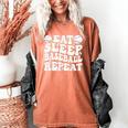 Eat Sleep Baseball Repeat Baseball Lover Baseball Mom Girls Women's Comfort Colors T-Shirt Yam