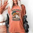 Faith Family Freedom Patriotic Christian Baseball Game Day Women's Comfort Colors T-Shirt Yam Faith Family Freedom Patriotic Christian Baseball Game Day Women's Comfort Colors T-Shirt Yam