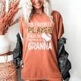 My Favorite Player Calls Me Granna Baseball Leopard Women's Comfort Colors T-Shirt Yam