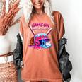 Game Kindergarten Baseball Ice Cream Drip On Back To School Women's Comfort Colors T-Shirt Yam