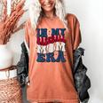 Groovy In My Baseball Mom Era Baseball Mama Mother's Day Women's Comfort Colors T-Shirt Yam